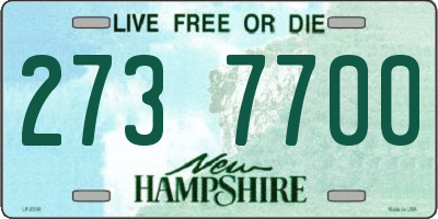 NH license plate 2737700