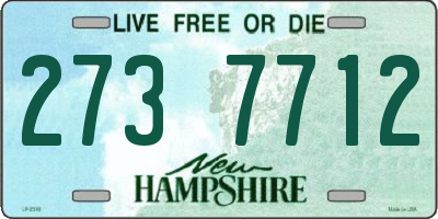 NH license plate 2737712