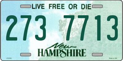 NH license plate 2737713