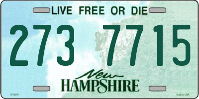 NH license plate 2737715