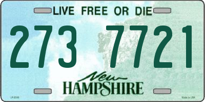 NH license plate 2737721