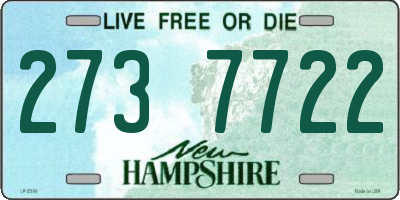NH license plate 2737722