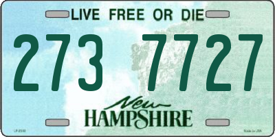 NH license plate 2737727