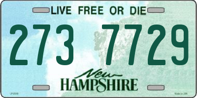 NH license plate 2737729
