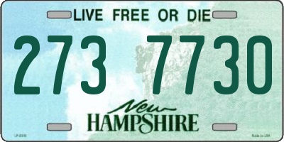 NH license plate 2737730