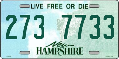 NH license plate 2737733