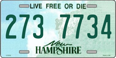 NH license plate 2737734