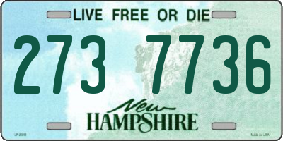 NH license plate 2737736
