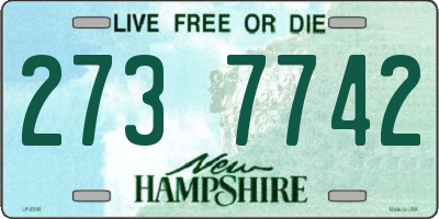 NH license plate 2737742