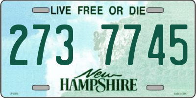 NH license plate 2737745