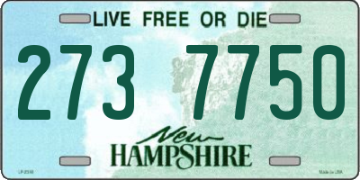 NH license plate 2737750