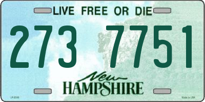 NH license plate 2737751