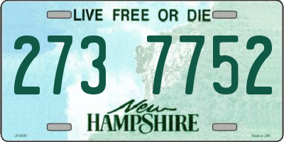 NH license plate 2737752
