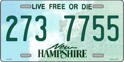 NH license plate 2737755