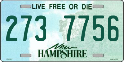 NH license plate 2737756