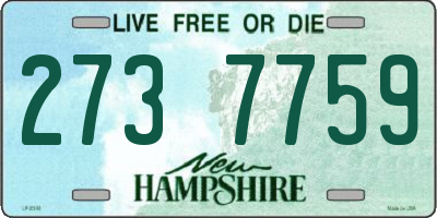 NH license plate 2737759