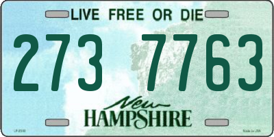 NH license plate 2737763