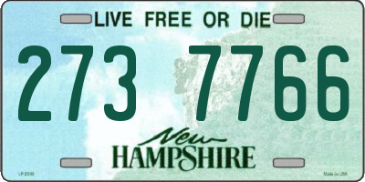 NH license plate 2737766