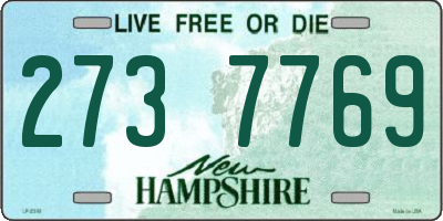 NH license plate 2737769