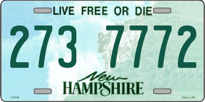 NH license plate 2737772