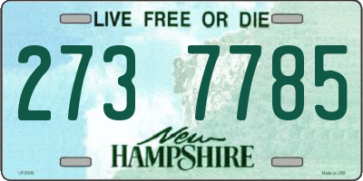 NH license plate 2737785