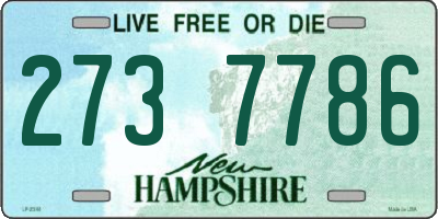 NH license plate 2737786