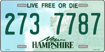 NH license plate 2737787