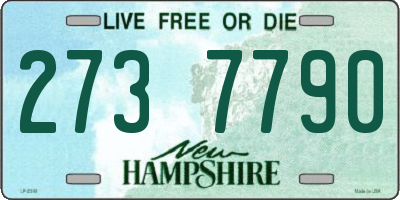 NH license plate 2737790