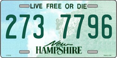 NH license plate 2737796