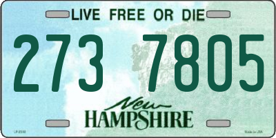NH license plate 2737805