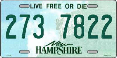 NH license plate 2737822