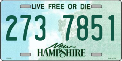 NH license plate 2737851
