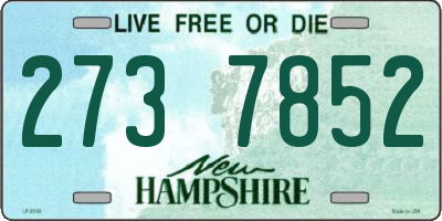 NH license plate 2737852