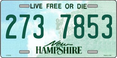 NH license plate 2737853