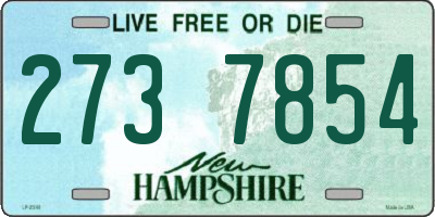 NH license plate 2737854