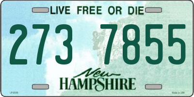 NH license plate 2737855