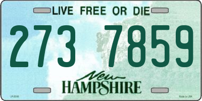 NH license plate 2737859