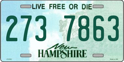 NH license plate 2737863