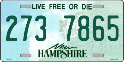 NH license plate 2737865