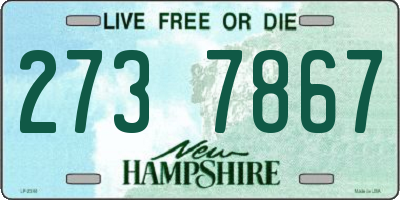 NH license plate 2737867