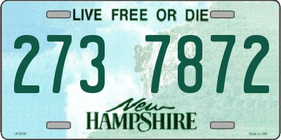 NH license plate 2737872