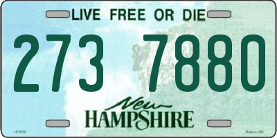 NH license plate 2737880