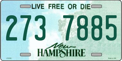 NH license plate 2737885