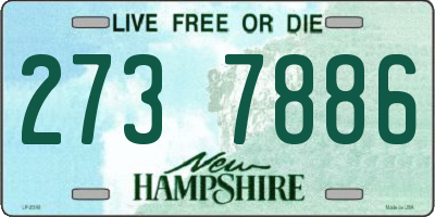 NH license plate 2737886