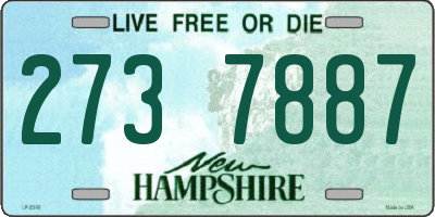 NH license plate 2737887