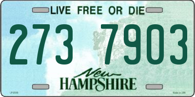 NH license plate 2737903
