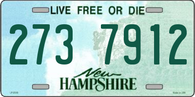 NH license plate 2737912