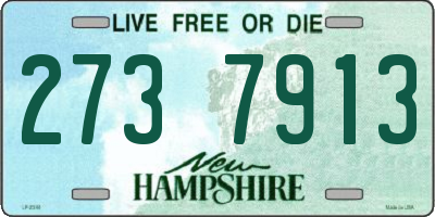NH license plate 2737913