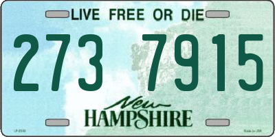 NH license plate 2737915
