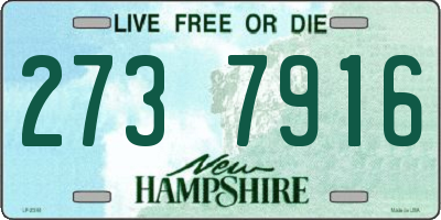 NH license plate 2737916